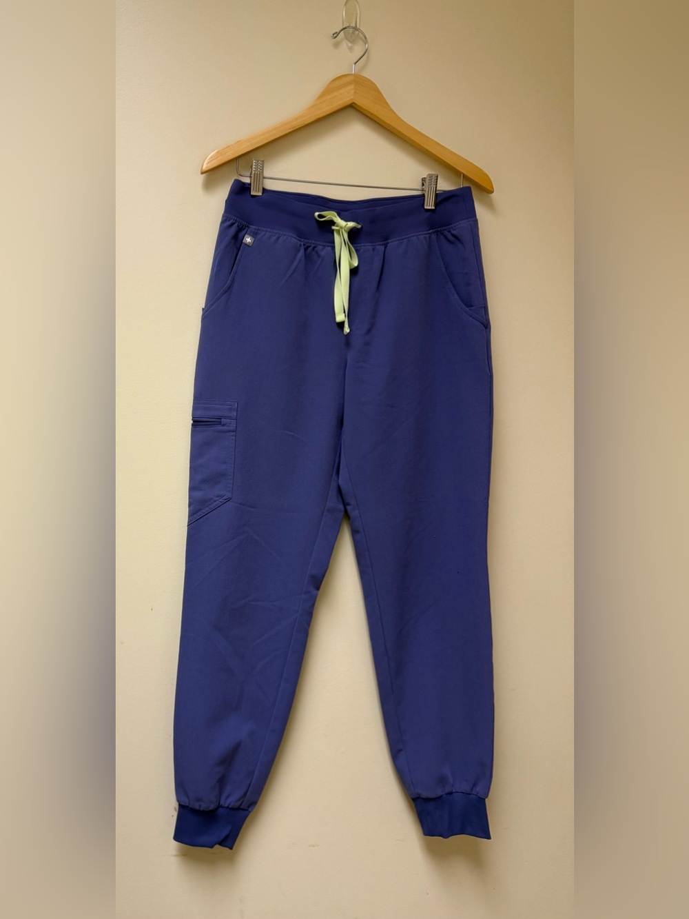 +Figs +Joggers with Lime Drawstring